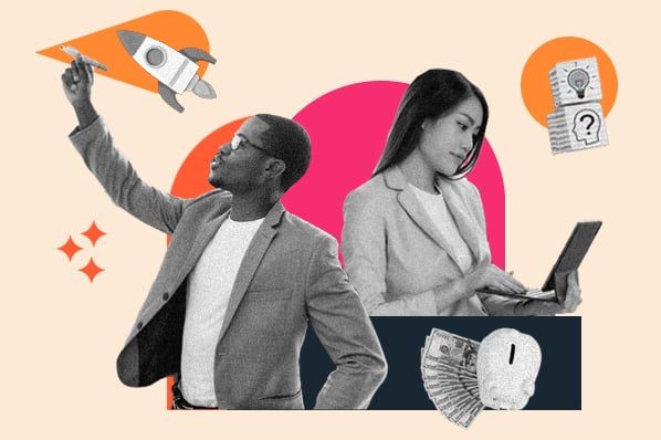 Two business professionals on digital transformation for small businesses